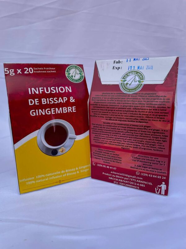 Bissap gingembre Bissap Gingembre - L’énergie naturelle du Bénin