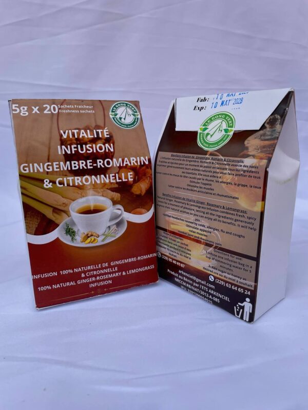 vitalité Vitalité (Gingembre - Romarin - Citronnelle) - L’équilibre parfait